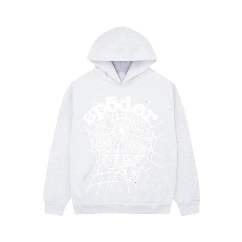 SPIDER HOODIE OG WEB HEATHER GREY