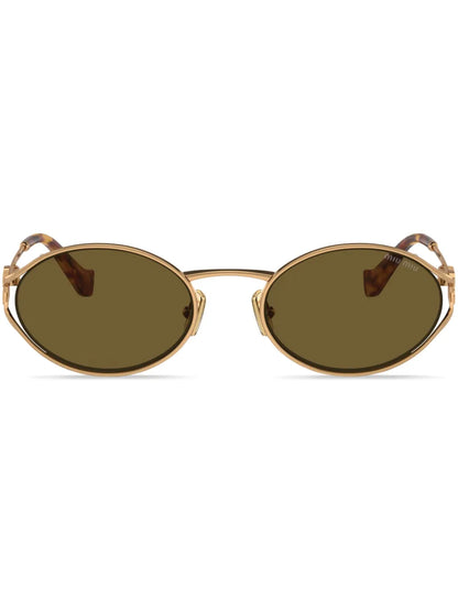 Miu Miu Eyewear lunettes de soleil à monture ovale