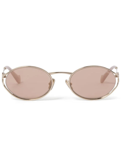 Miu Miu Eyewear lunettes de soleil CC à monture ovale