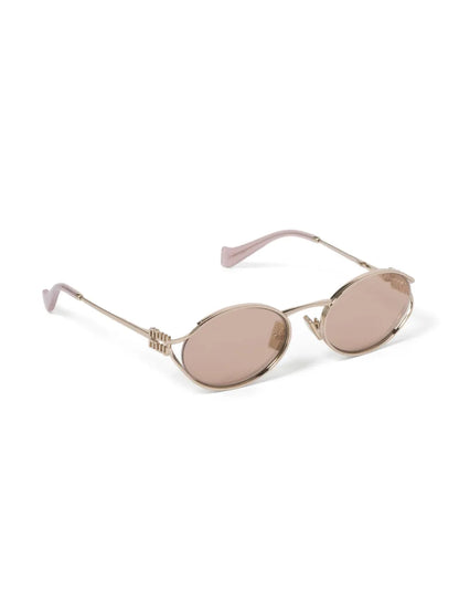 Miu Miu Eyewear lunettes de soleil CC à monture ovale