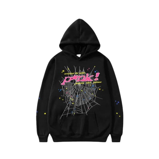 SPIDER HOODIE 555 BROWN RED